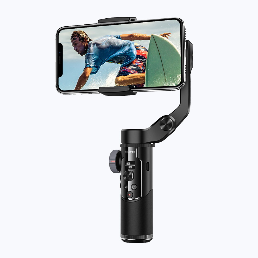 Стабилизатор для для мобильного телефона Blitzwolf BW-BS14 Pro Mobile Phone  3-Axis Gimbal Stabilizer Black