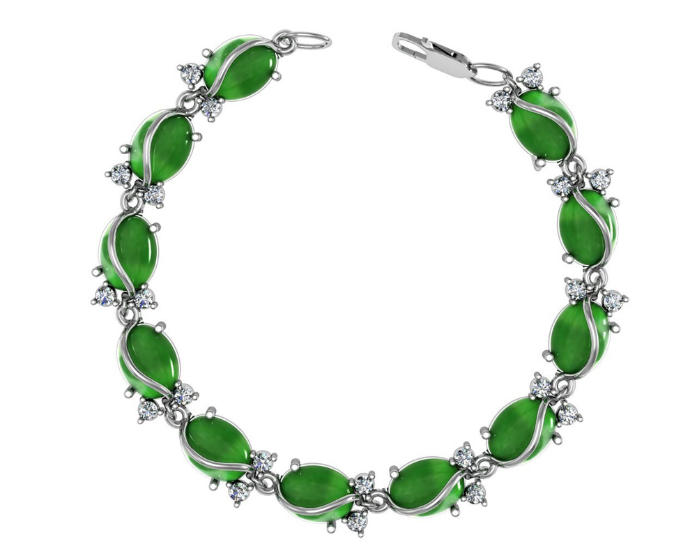 Приволжский Ювелир Браслет Серебро родированное 925 пробы - купить с ...