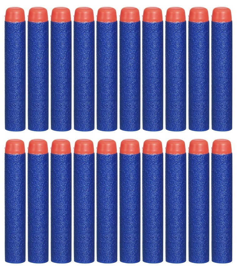 Мягкие пули для бластера 20 шт (подходит для нерф, мягкие пули для ...