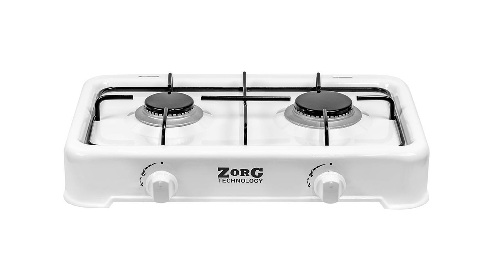  газовая плита ZorG Technology O 200 белая на 2 конфорки .