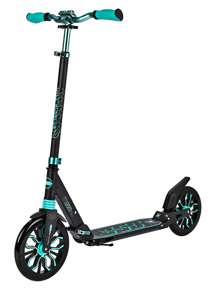 Sportsbaby Самокат City Scooter MS-230, черный, бирюзовый #1