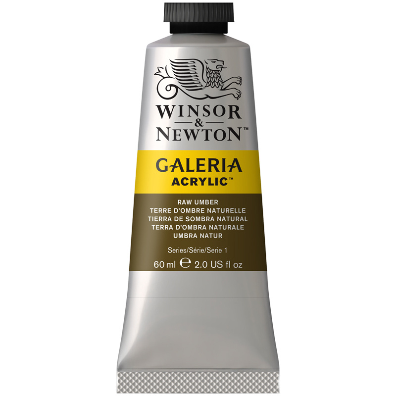 Краска акриловая художественная Winsor&Newton "Galeria", 60мл, туба, натуральная умбра  #1