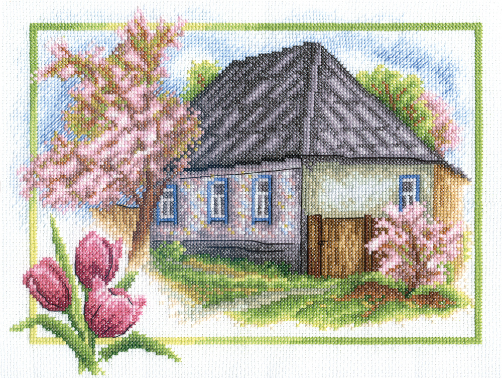 Kits :: Cross stitch :: Panna :: ПС Весна в деревне