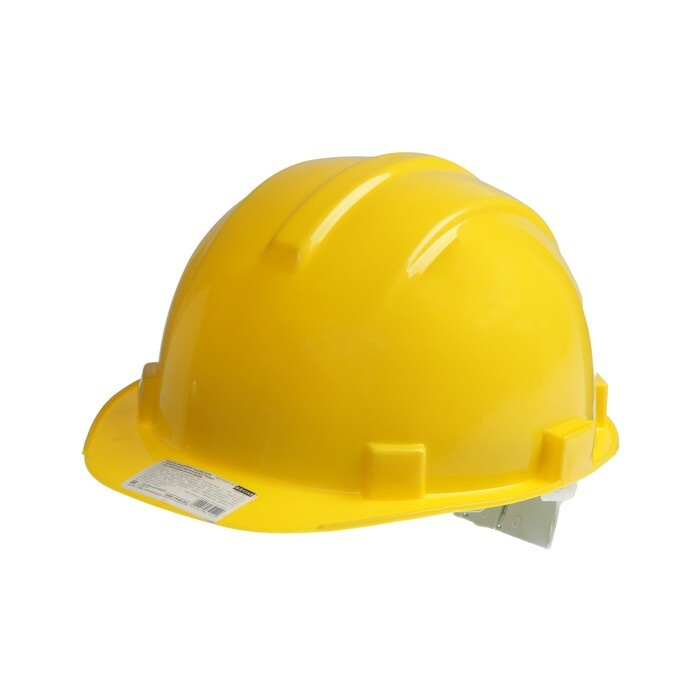 TUNDRA, Каска защитная, для строительно-монтажных работ, с текстильным оголовьем, желтая  #1