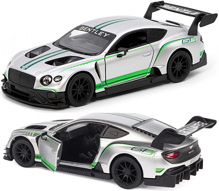 Машинка металлическая Kinsmart 1:38 Bentley Continental GT3 5417DKT инерционная, двери открываются / #1