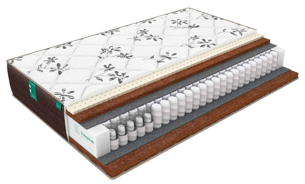 Ортопедический матрас, пружинный матрас SLEEPTEK Duplex SoftStrong Cocos 100х180, высота 21 см., Двусторонний #1
