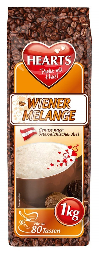 Cappuccino HEARTS Wiener Melange - капучино "Венская карамель", 1000 гр. #1
