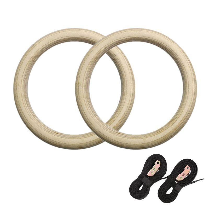 Гимнастические кольца/ Кольца для кросс-тренинга диаметр 23 см из дерева  #1