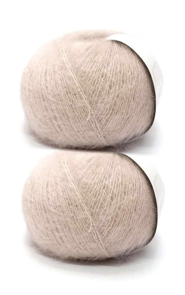 Пряжа Lana Gatto Silk Mohair 2 мотка / Лана Гатто Силк Мохер 25гр/212м Цвет 6039  #1