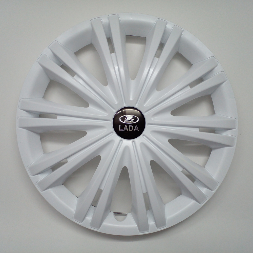Колпаки на колеса с эмблемой Lada R14 белые 4 шт - купить по выгодной ...
