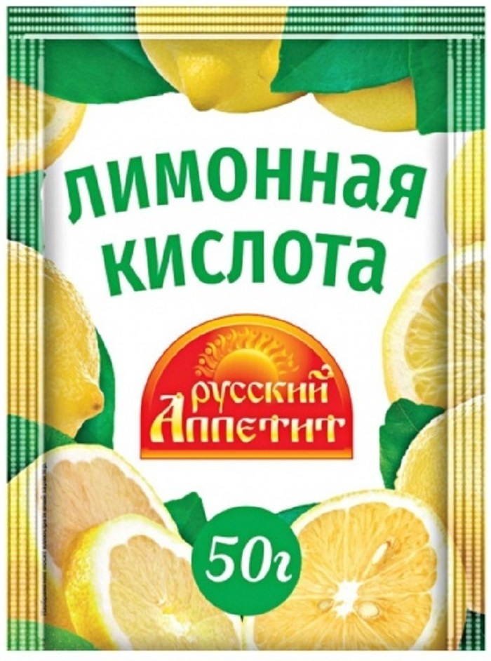 Лимонная кислота "Русский аппетит", 50 г, 4 шт. - купить с доставкой по ...