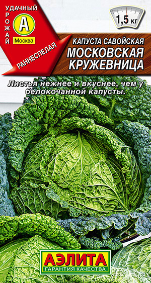 Капуста савойская Московская кружевница ранняя 1.5 кг #1