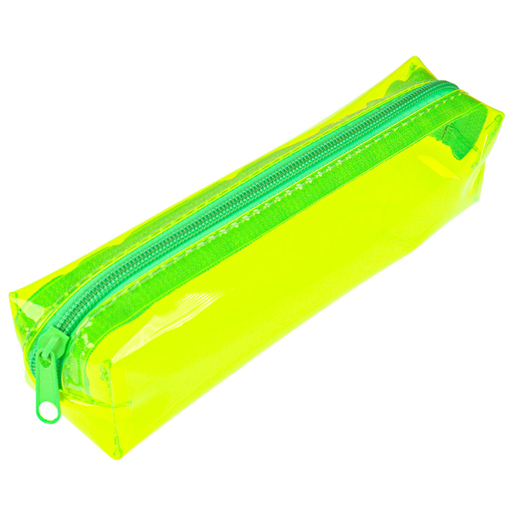 Пенал-косметичка, Prof-Press, Прозрачный, желтый, 210х55 мм - купить с ...