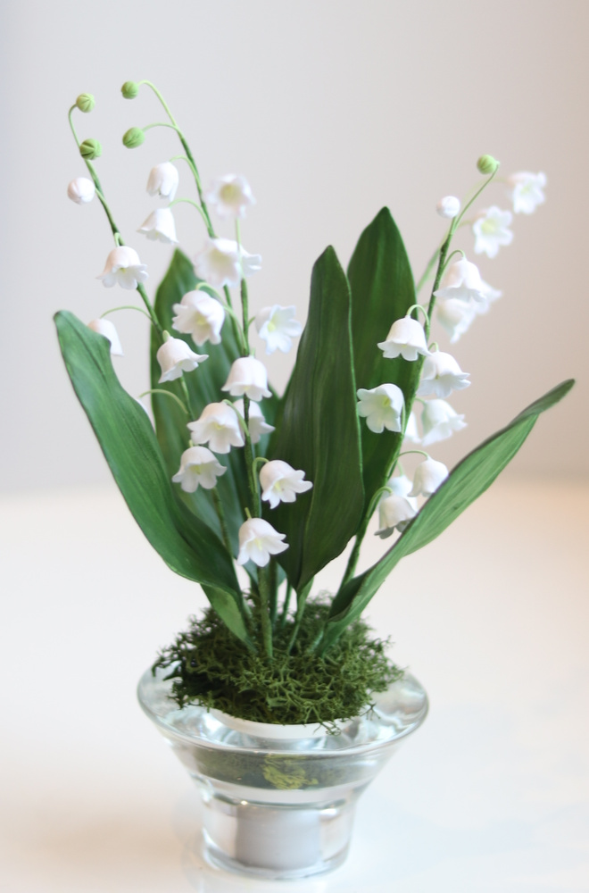 Декоративная ваза для сухоцветов из глины - Машин домик сухоцветов