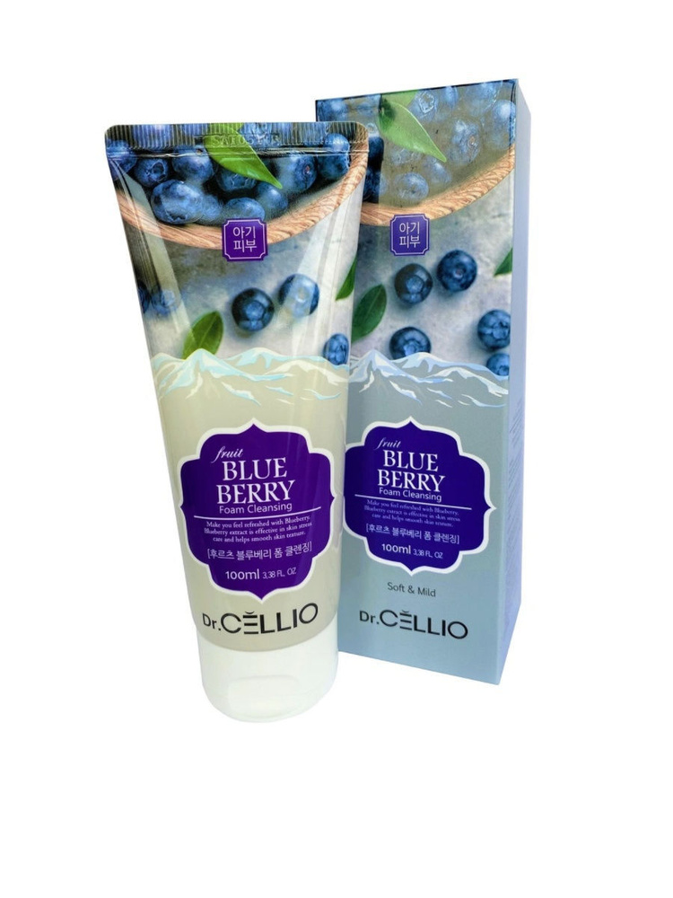 Dr. Cellio Пенка для умывания с экстрактом черники G70 Fruit Blueberry Foam Cleansing, 100 мл  #1