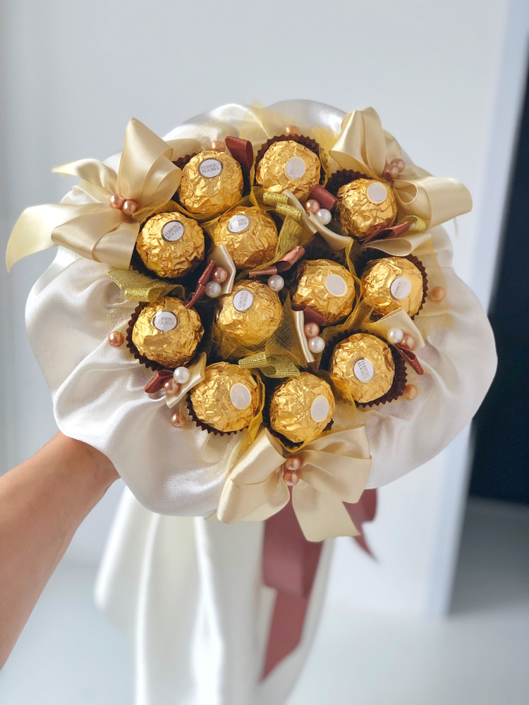 Мастерим яркие и красивые букеты из конфет: 15 пошаговых мастер-классов