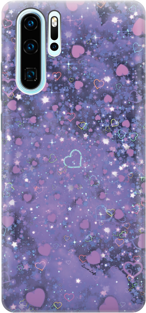 Силиконовый чехол на Huawei P30 Pro / Хуавей П30 Про с эффектом блеска ...