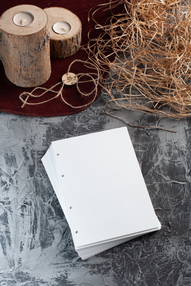 Блок сменный для блокнотов, скетчбука без разметки на 4 кольца 200 ...