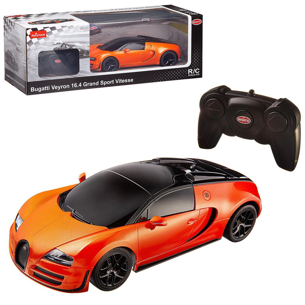 Машина р/у Rastar M 1:18, Bugatti Veyron Grand Sport Vitesse (53900O) -  купить с доставкой по выгодным ценам в интернет-магазине OZON (489233185)