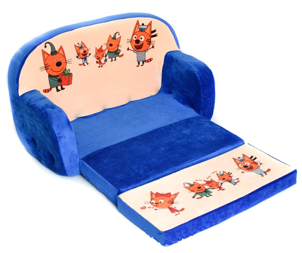Детский мягкий раскладной диван - кровать - купить с доставкой по ...