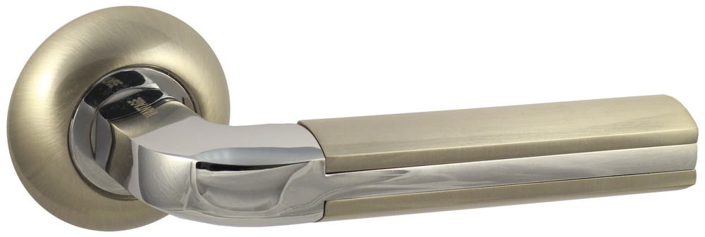 Дверная ручка усиленная тяжёлая Vantage V96D матовый никель (комплект)  #1