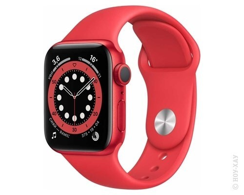 Ремешок для Apple Watch, силиконовый 42/44 мм / Ремешок для смарт часов (красный)  #1
