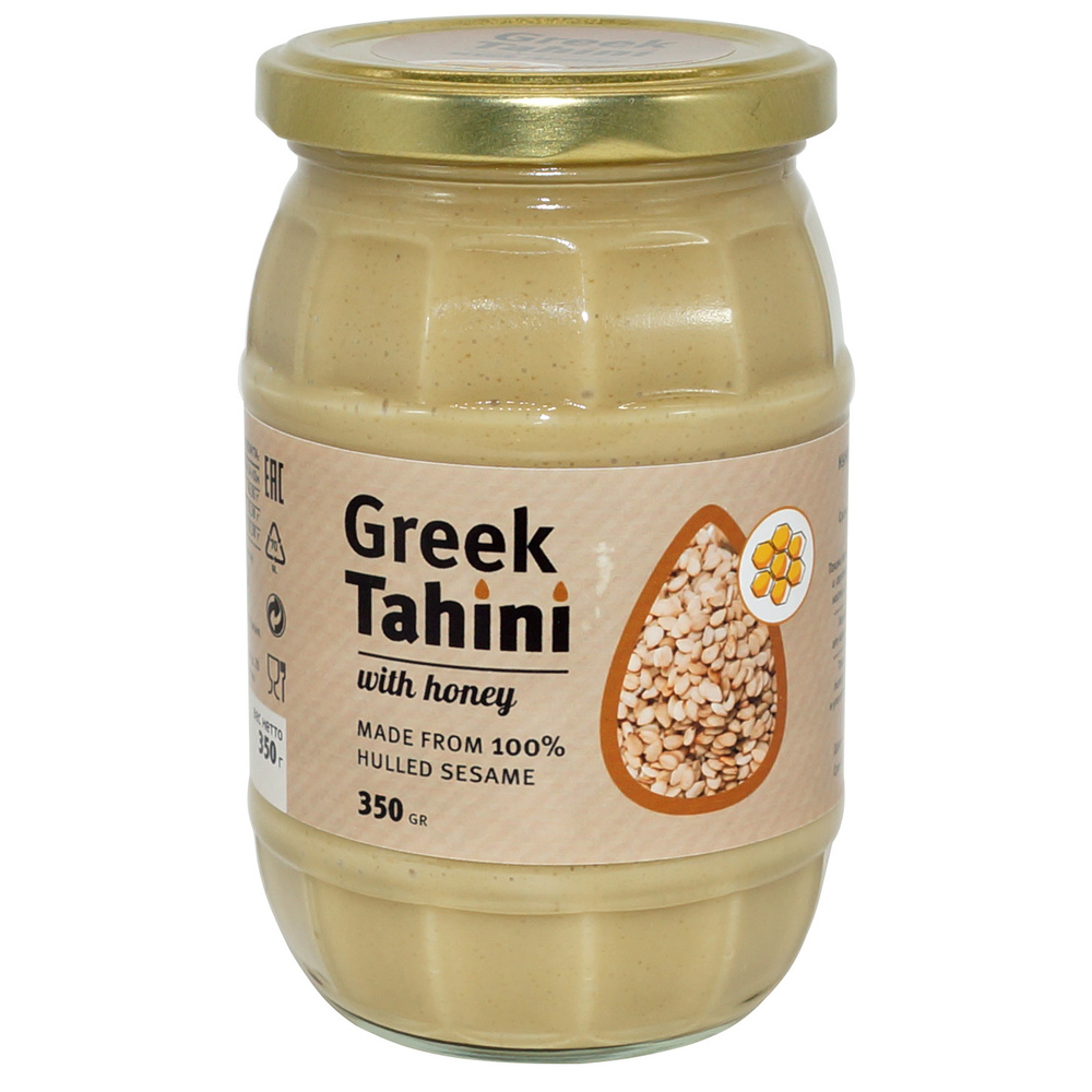 Кунжутная паста Тахини с мёдом KANDYLAS, Греция, 350г ст. банка ...