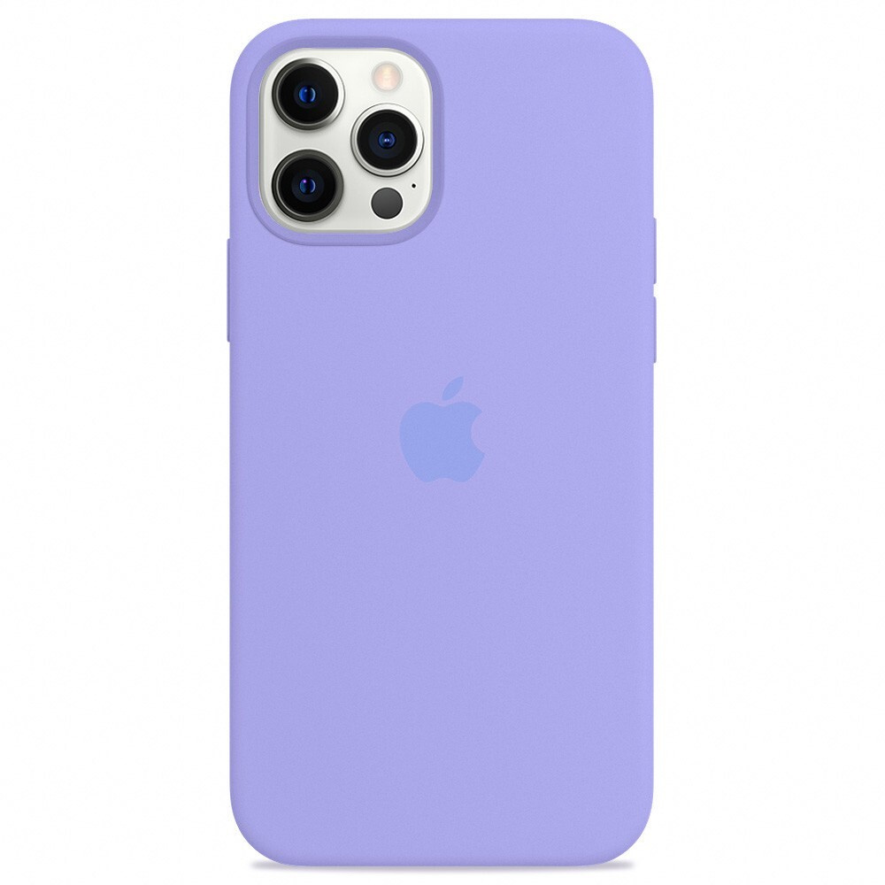 Силиконовый чехол для смартфона Silicone Case на iPhone 12 PRO / Айфон 12  ПРО с логотипом, сиреневый - купить с доставкой по выгодным ценам в  интернет-магазине OZON (521482524)