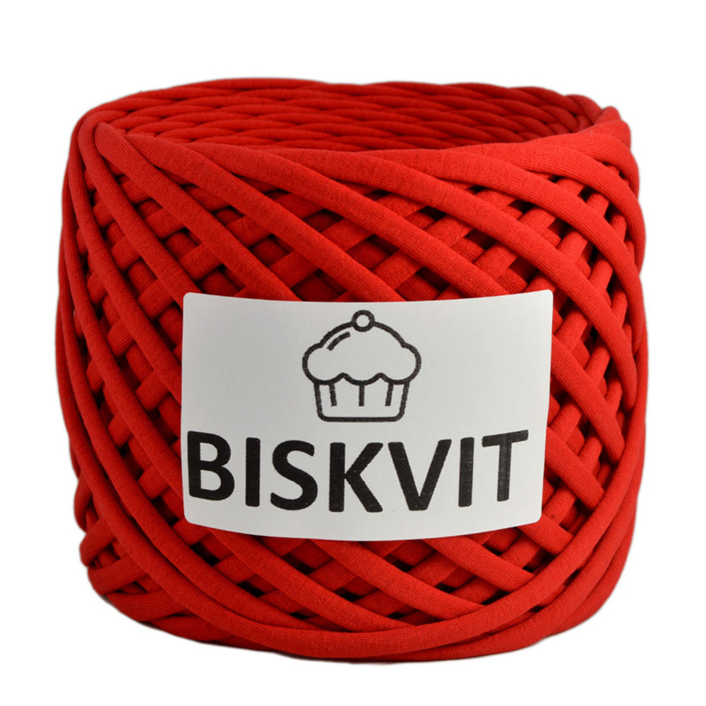 Пряжа Biskvit, 330г, 100м, 100%хлопок, (Красный) (1 шт.) #1