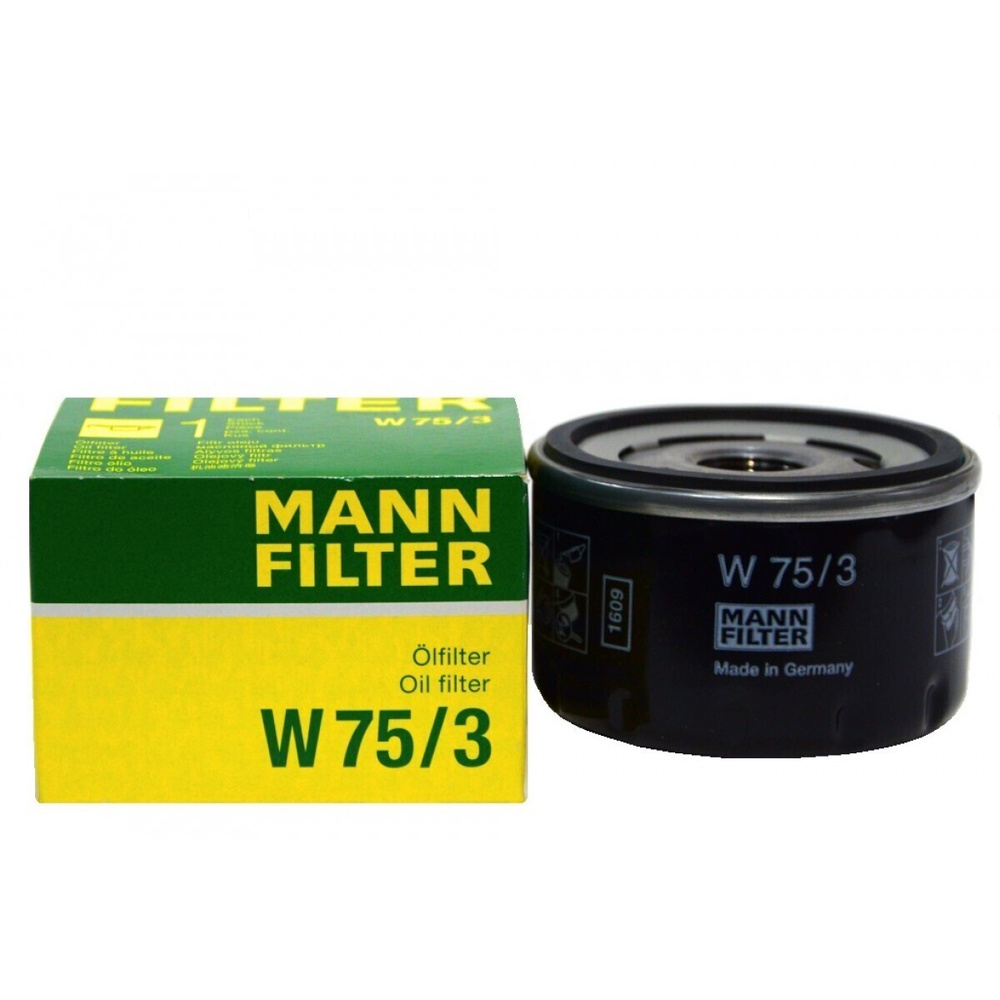 Фильтр масляный MANN FILTER Фильтр масляный RENAULT  LOGAN/CLIO/MEGANE/LAGUNA /W75/3 - купить по выгодным ценам в  интернет-магазине OZON (533358191)