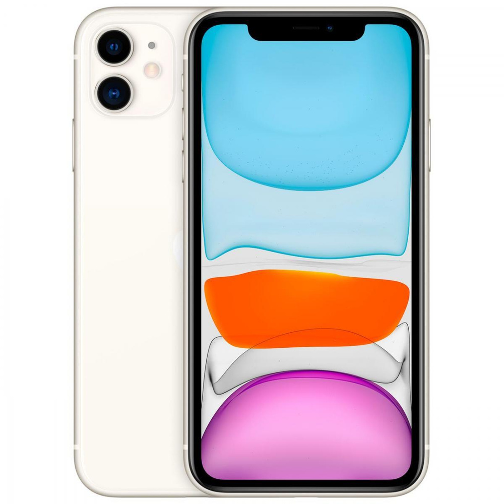 Apple Смартфон iPhone 11 4/128 ГБ, белый