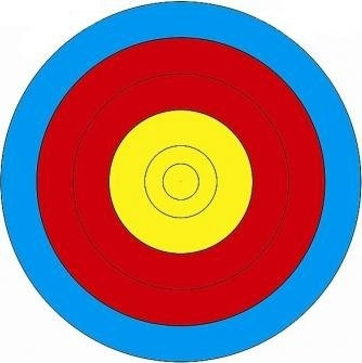 Мишень лучная 40 см - 5 колец (100 шт.) - купить с доставкой по ...