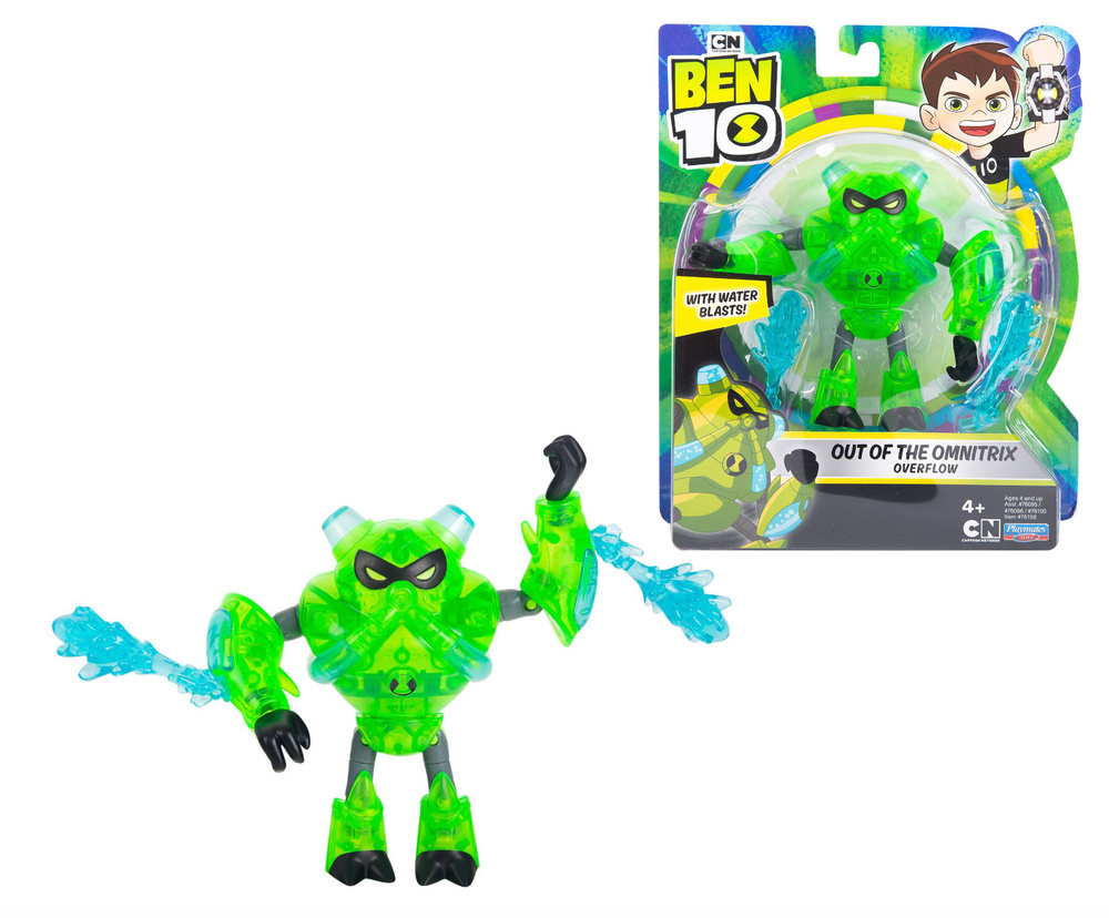 Фигурка Бен 10 Водохлёст из Омнитрикс Ben 10 Overflow Out Of The Omnitrix  76156