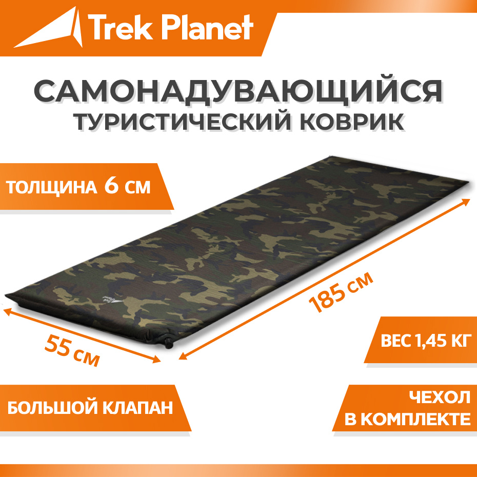 Trek planet матрас самонадувающийся