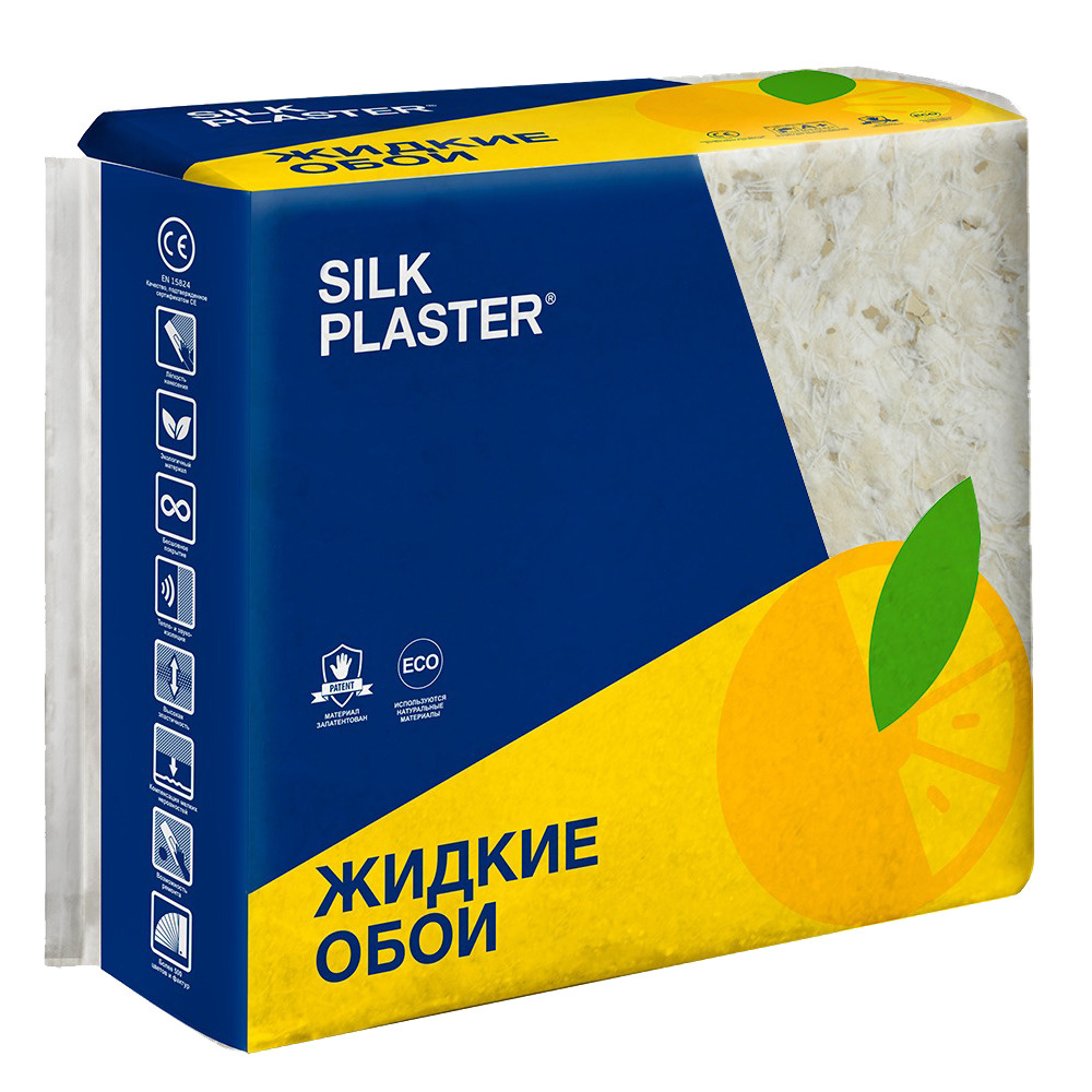 Жидкие обои Silk Plaster Absolute А403 Светло-бежевые 1,115 гр Базовое покрытие Шелковая декоративная #1