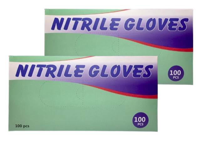 Перчатки нитриловые Gloves  размер XL, 100 шт. х 2 упаковки #1