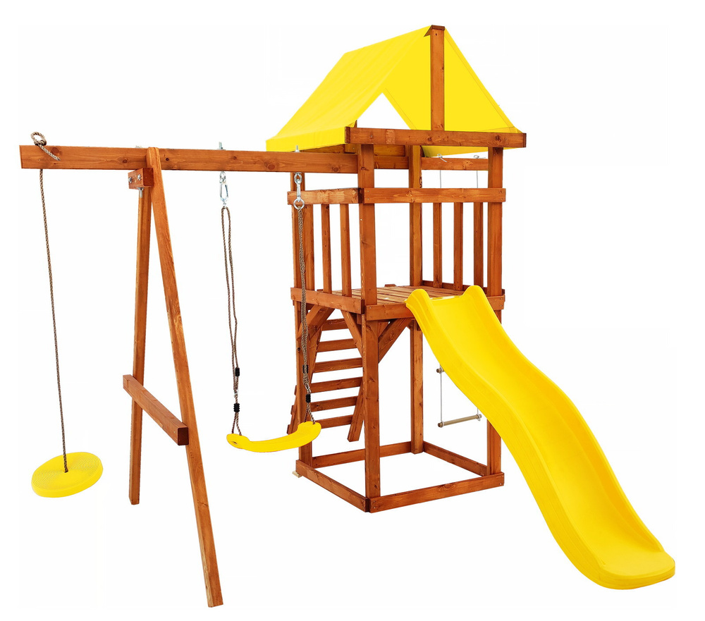 Детская площадка из дерева Babygarden SUNPLAY для дачи с качелями для  малышей и горкой для улицы - купить с доставкой по выгодным ценам в  интернет-магазине OZON (523644277)