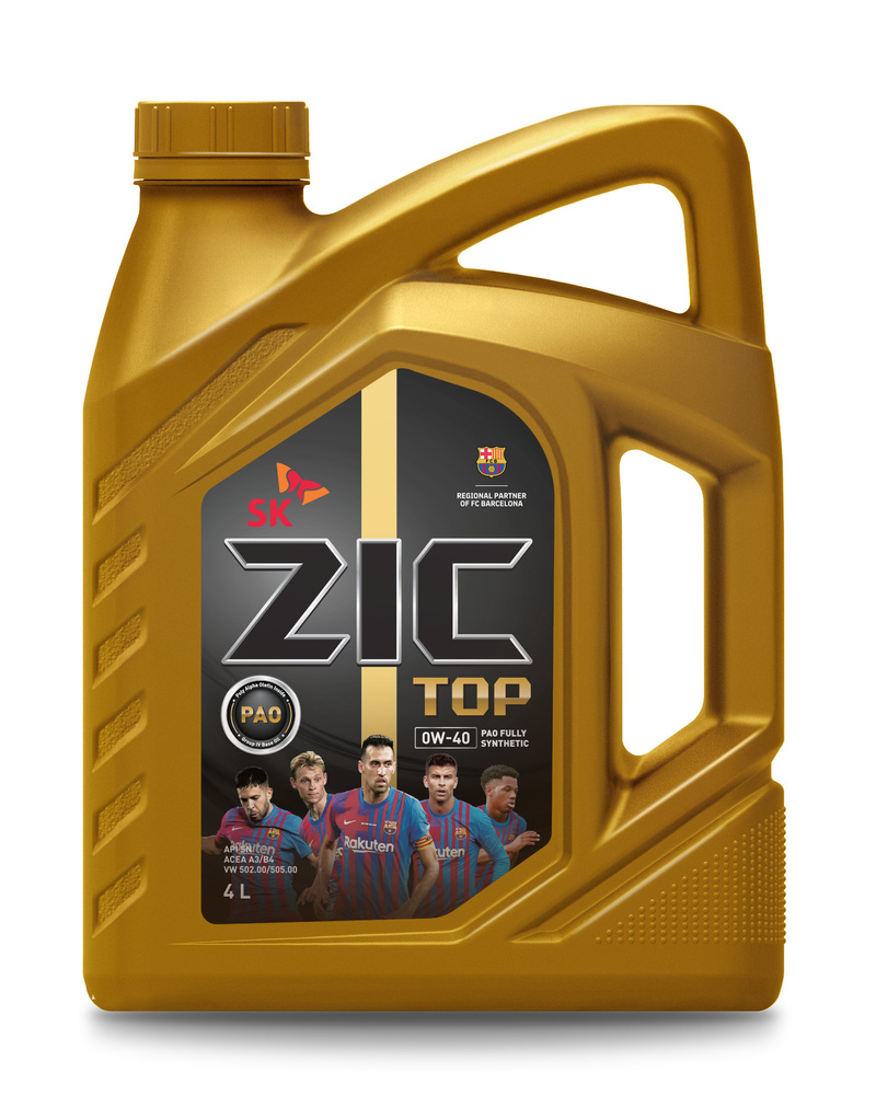 ZIC TOP 0W-40, Масло моторное, Синтетическое, 4 л