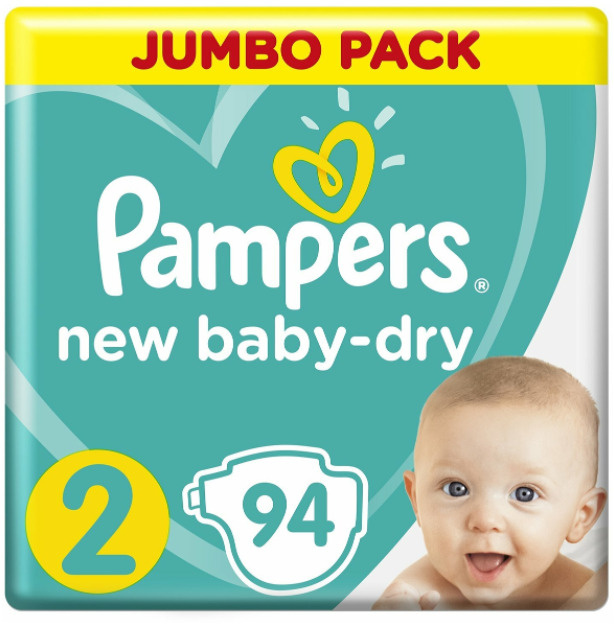 Подгузники детские Pampers New Baby-Dry 2 94шт #1