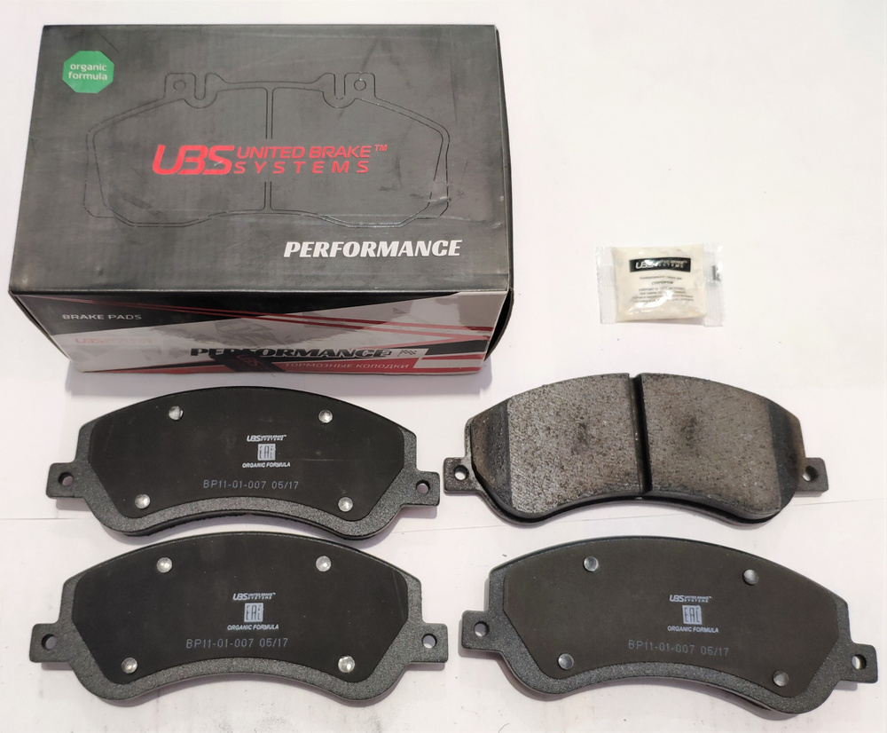 UBS BP1101007 Премиум колодки тормозные для FORD TRANSIT 06-/14-; VW AMAROK 10-/12- передние, в комплекте #1