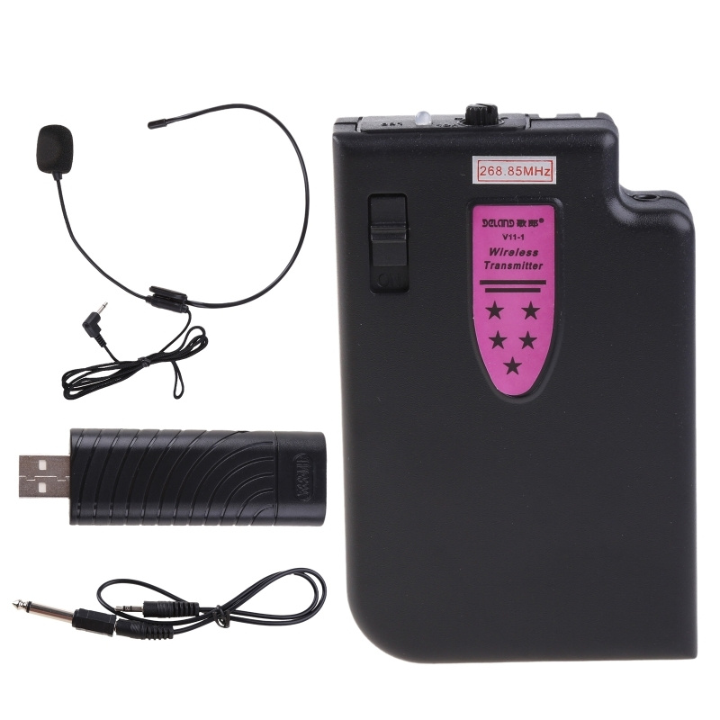 Беспроводная гарнитура с микрофоном и USB-приемником 3,5 мм 6,35 мм для ...