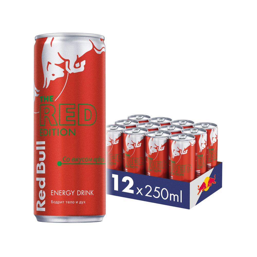 Энергетический напиток Red Bull Арбуз, 12 шт х 250 мл - купить с ...