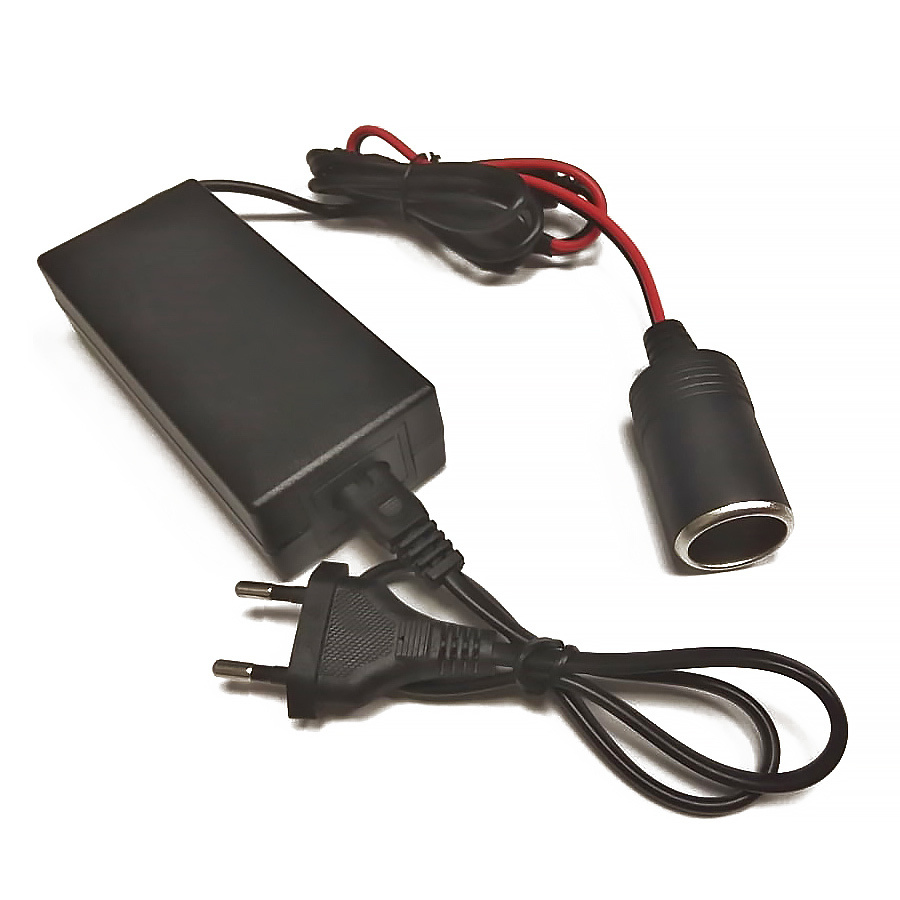 Адаптер сетевой с гнездом прикуривателя, преобразователь напряжения ...