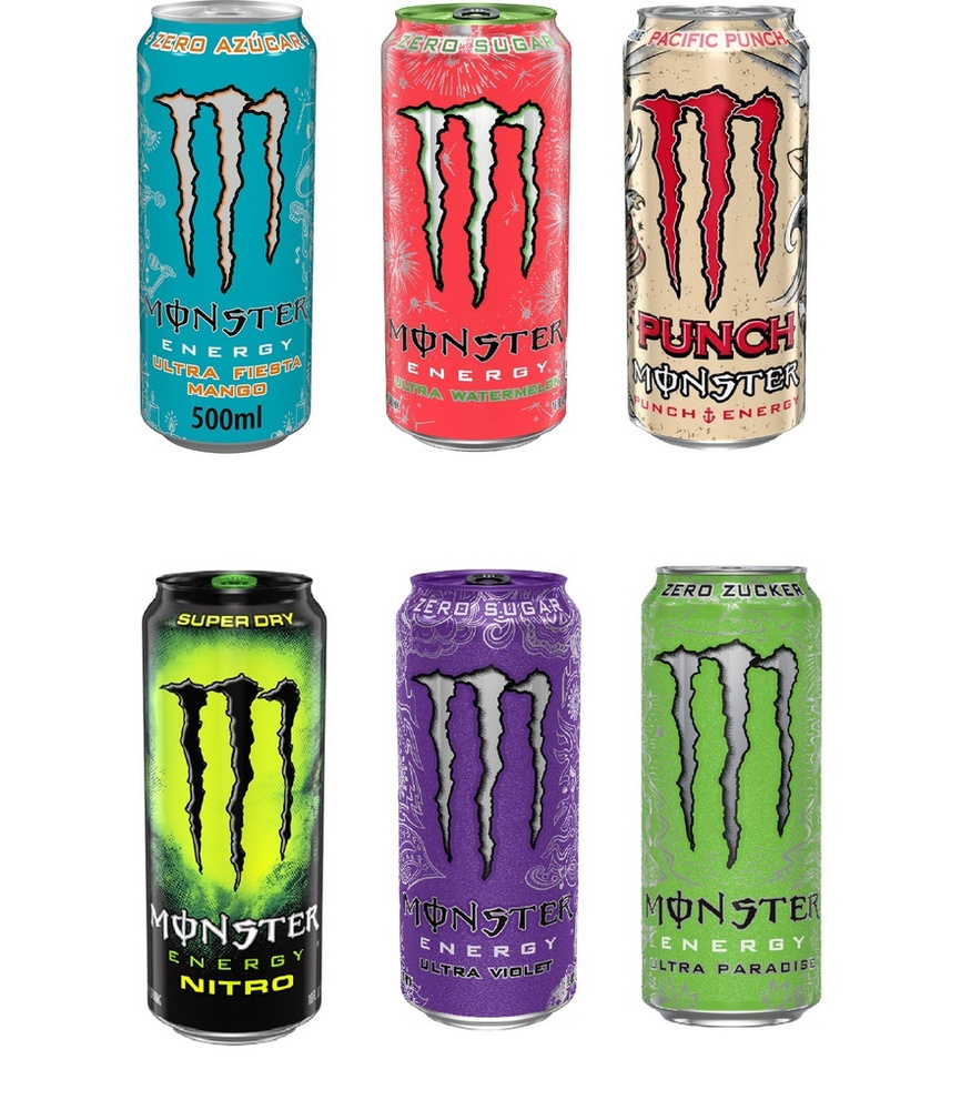Набор Энергетических Напитков Monster 6шт (Европа) #1