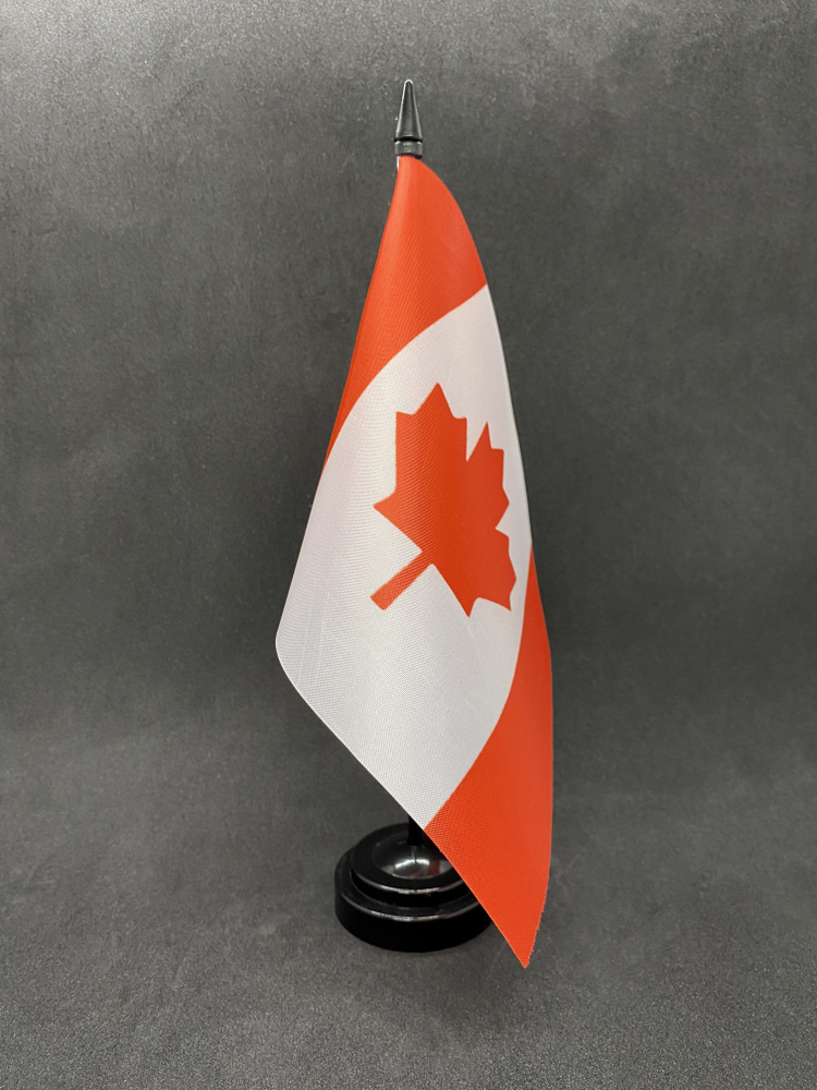 Канада. Настольный флаг на подставке, 30 см #1