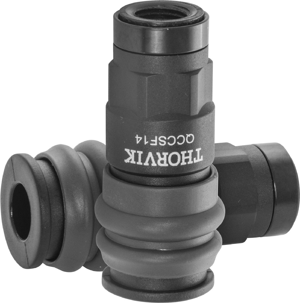 Муфта БРС европейского типа с внутренней резьбовой частью BSPT 1/4", QCCSF14, Thorvik #1