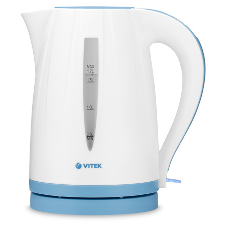 VITEK Электрический чайник VT-7031, голубой, белый #1