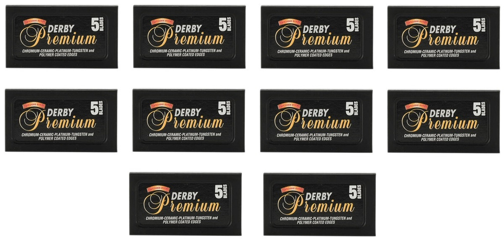 Derby Premium Stainless Blades - Сменные лезвия для бритья 50 шт #1