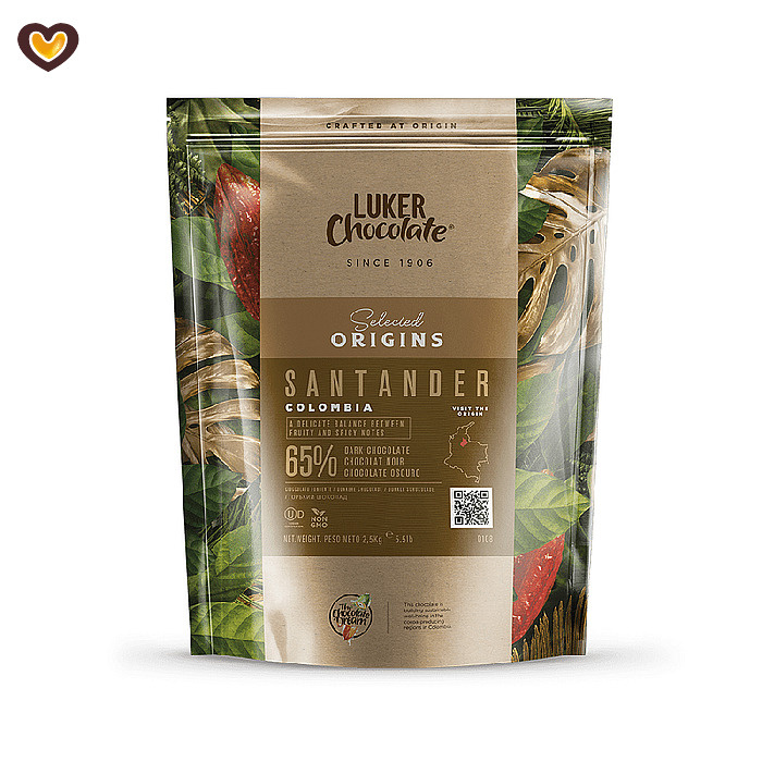 Шоколад горький LUKER Santander 65% пак 2,5кг (ЛУКЕР, Колумбия, Fino-de-Aroma, Bean-to-bar)  #1