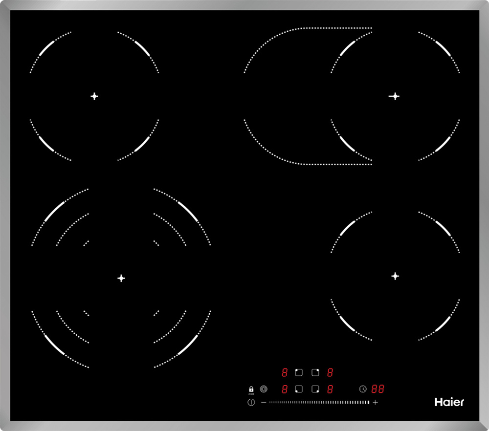 Haier Электрическая варочная панель HHY-C64TOFB, черный #1